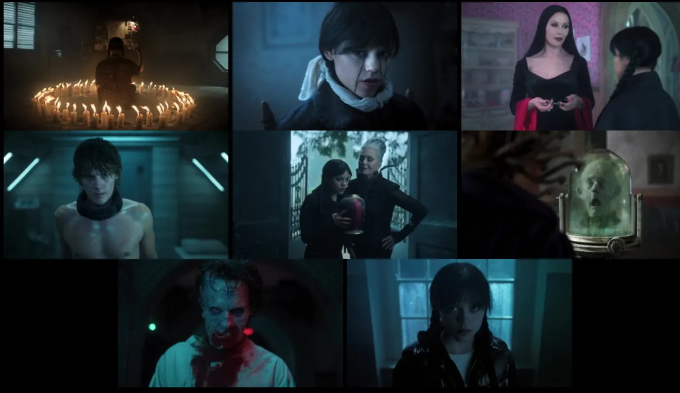 Wednesday (Season 2) WEB-DL [Hindi (DD5.1) & English] 4K 1080p 720p & 480p [x264/10Bit-HEVC] | [ALL Episodes] | NF Series screenshots